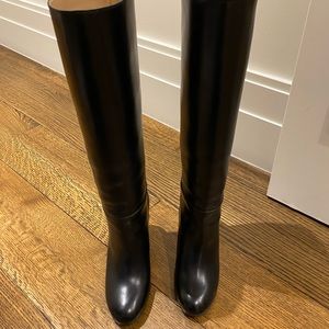 NEW Chanel Classic black knee high boots! Pristine & Never worn. Rare item!!
